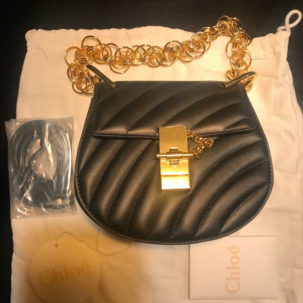 CHLOE Calfskin Quilted Mini Drew Bijou Bag - Picture 3 of 7